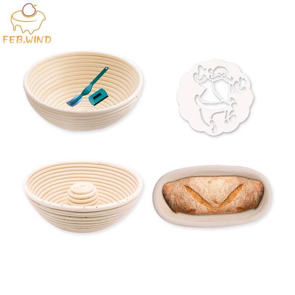 

pcs diy bread making tools set inclue basket/covers/ lame/stencil proofing basket sourdough banneton 808 baking & pastry