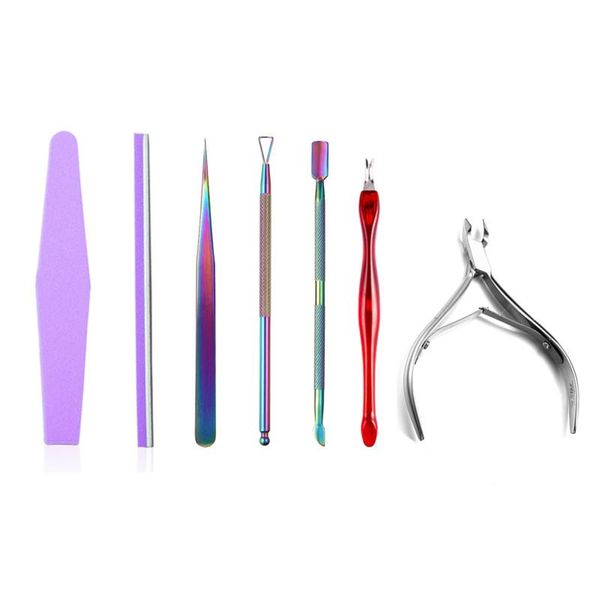 

nail art kits bng professional manicure set gel file polish kit cuticle nipper stainless steel scissors remover acrylic nails tools