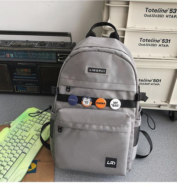 

trendy fashion trend ins backpack male student computer bag