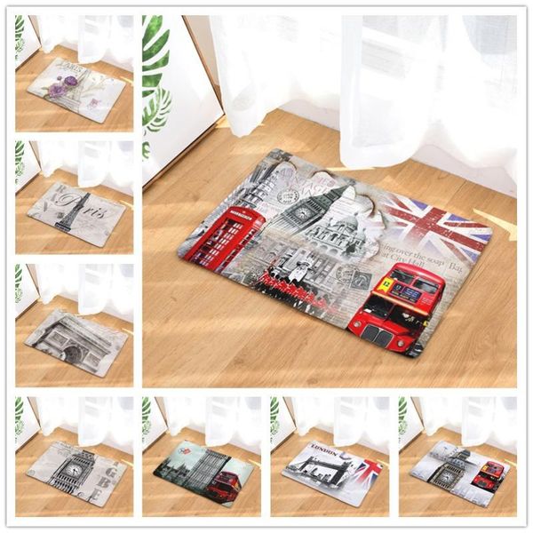 

carpets home door mats building print rugs anti-slip 40*60cm 50x80cm decoration bedroom bedside foot pads