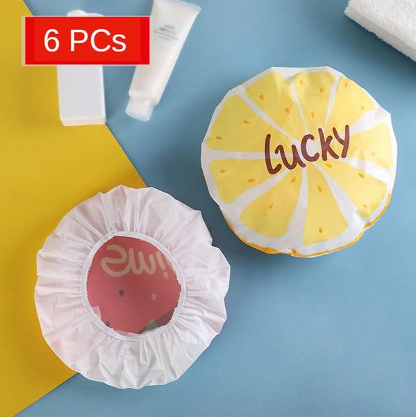 

shower caps waterproof cap female cartoon kitchen anti-smoke hair for woman