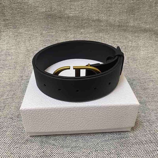 

leather belt women cd letters copper buckle black classic girdle, Black;brown