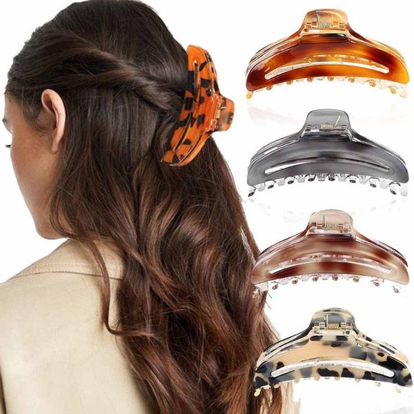 

hair accessories leopard large size claw clips women ponytail barrette crab bath hairpins for girls fashion headdress