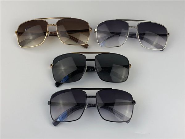 

fashion men sunglasses attitude sun glasses gold frame square metal vintage style outdoor uv400 mens goggles 0259, White;black