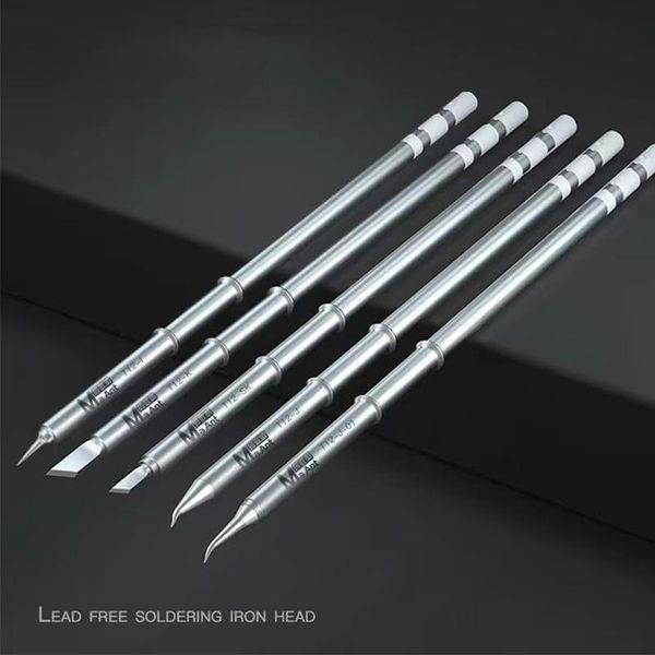 

cell phone repairing tools maant t12 lead-solder iron head for soldering station with t12r mobile mainboard repair work