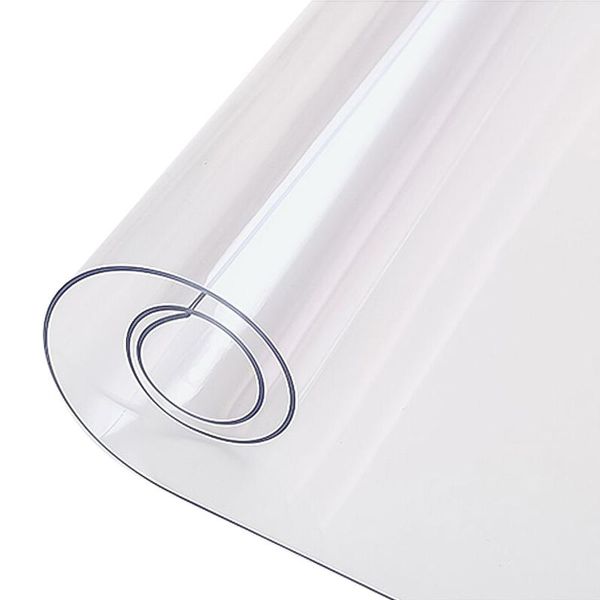 

transparent waterproof tablecloth pvc table cloth solid pattern oil-proof glass soft 1.0mm desk mat cover