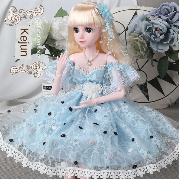 

60-45cm lifelike fashion girl dolls large original handmade 1/3 doll full set 15 jointed doll girls toys for children kids gift
