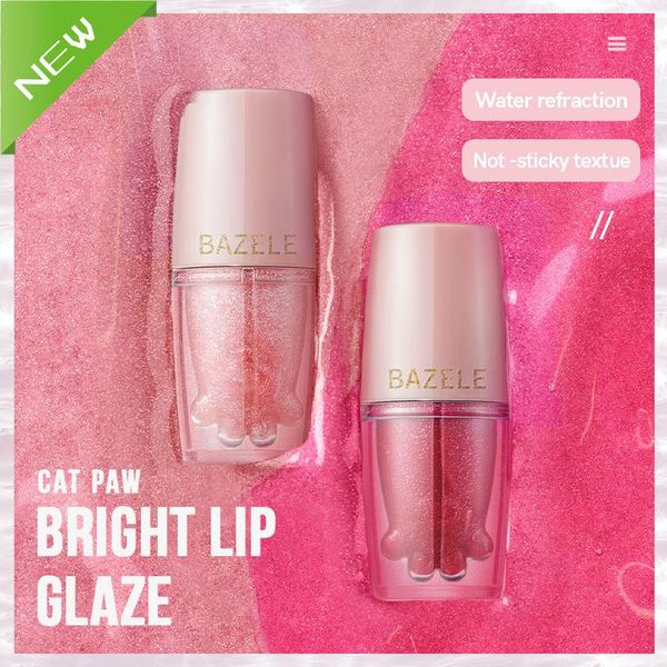

cute cat's claw makeup lipstick lip gloss not easy to fade matte pearlescent moisturizing glaze