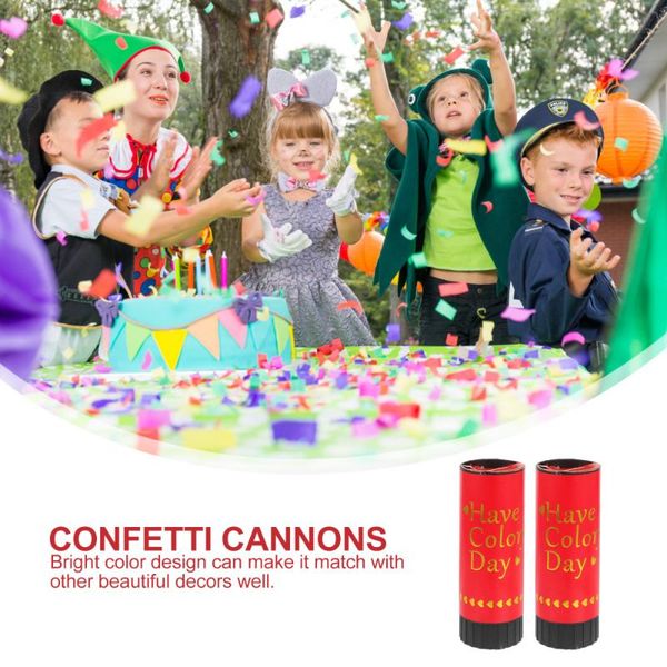 

party decoration 5pcs romantic colorful confetti cannons decorative props tubes