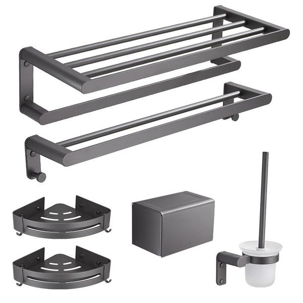 

towel racks jazz gray bathroom accessories rack toilet paper holder shelf toothbrush cup