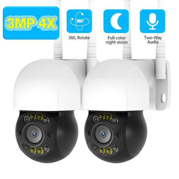 

ptz wifi ip camera outdoor 4x digital zoom motion detection wireless h.265 p2p onvif audio security cctv cameras