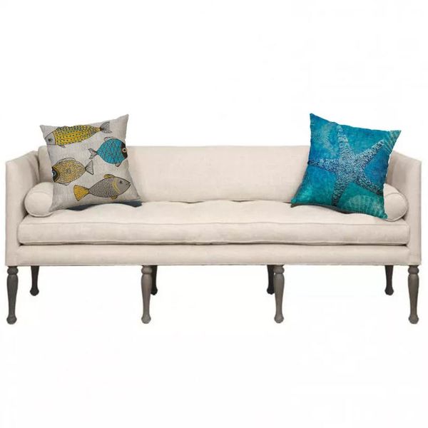 

cushion/decorative pillow cushion cover decorative pillows 100% 2021 marine life 40x40cm linen pillowcase home decoratives