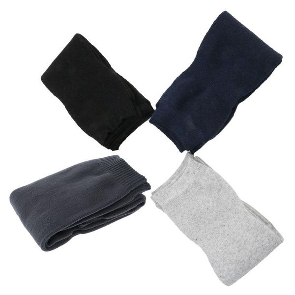 

elbow & knee pads hbb 1 pair womens mens cashmere wool warmers leg warm thigh socks legging, Black;gray