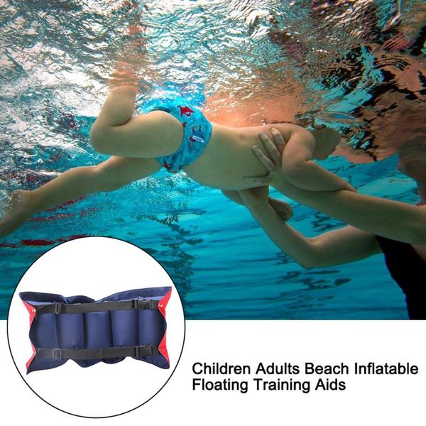 

inflatable floating beginner training aids children adults workout swimming belt life vest & buoy