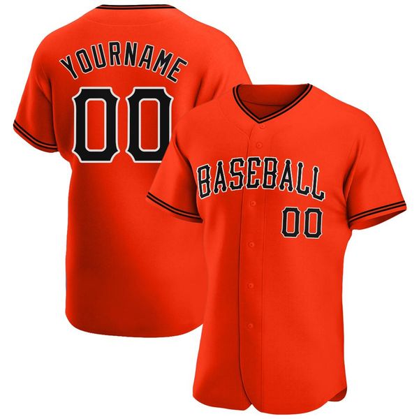 

custom orange black-white-009 authentic baseball jersey, Blue;black