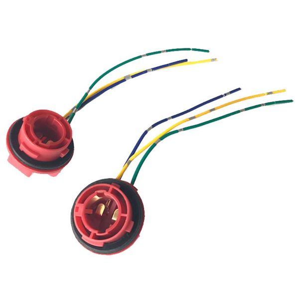 

other lighting system 1157 bulb socket bay15d lamp holder led brake light adapter car accessories auto lights connector 2pcs