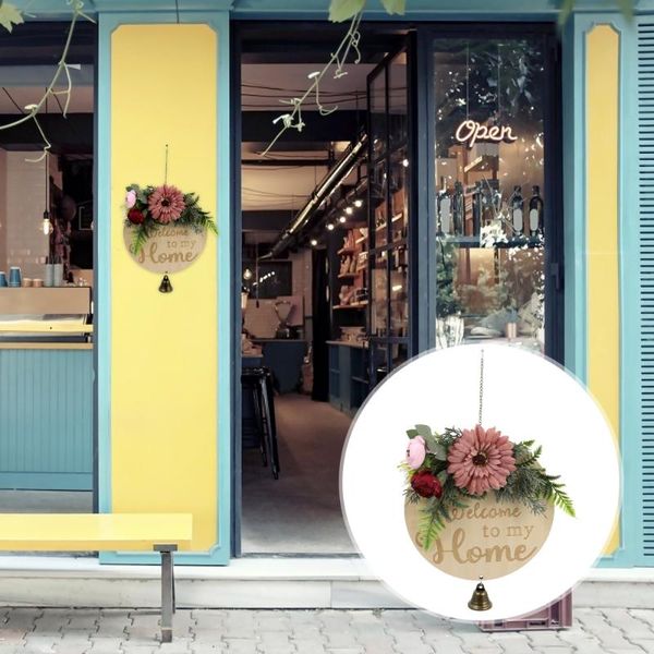 

1pc wood decorative pendant household welcome board doorplate other door hardware