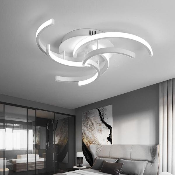 

modern led ceiling chandelier lighting for living bedroom room home decor white lustre avize chandeliers