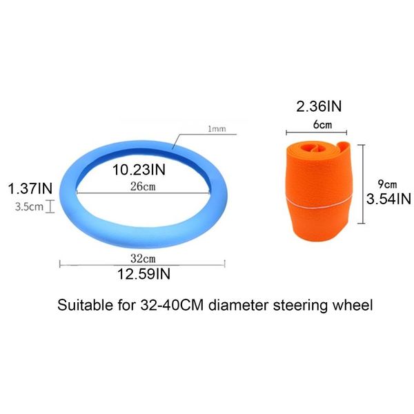 

steering wheel covers car cover colorful non-slip protective sleeve