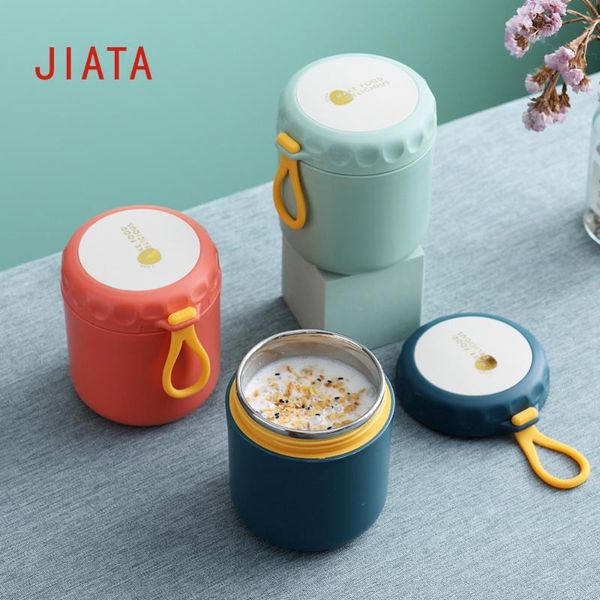 

water bottles ins japanese style 304 stainless steel insulation soup cup student porridge milk breakfast portable handy