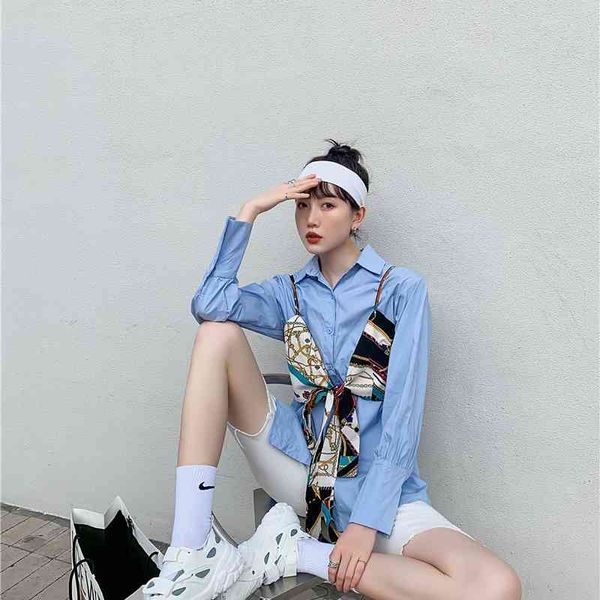 

women's two piece pants autumn button up collar shirt women long sleeve and blouse white blue bow tie korean fashion clothing