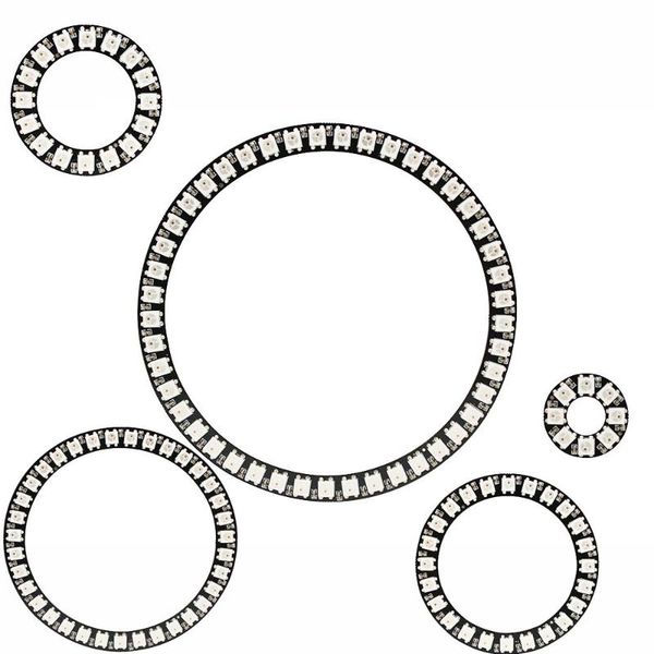 

strips ws2812b led wedding decoration light ring party module dc5v ws2812 ic christmas smd rgb individually addressable