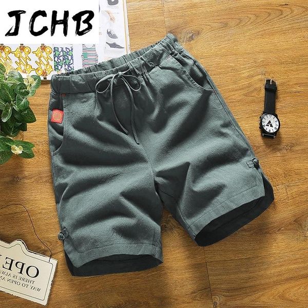 

cotton 100% casual men shorts plus size chinese style solid color loose brand quality crinkle fabric summer short men's, White;black