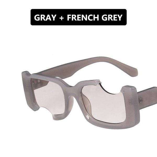 

sunglasses irregular concave 2021 european and american design, White;black