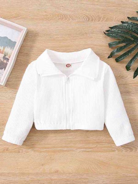 

baby solid ribbed knit jacket she, Blue;gray