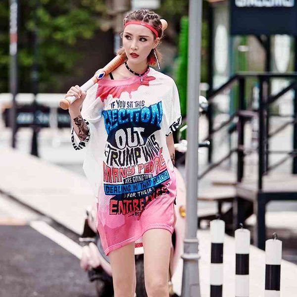 

tracksuits korean version of manga bat t-shirt skirt in the fashion five-point sleeve loose plus size fat shirt color letters, Gray
