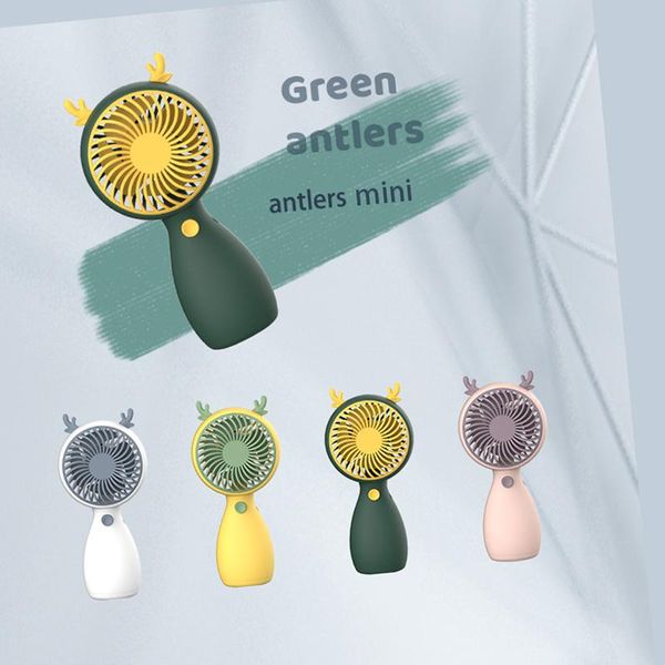

cartoon outdoor handheld small fan 2021 portable padlock mini deskstudent usb air cooling rechargeable desk electric fans