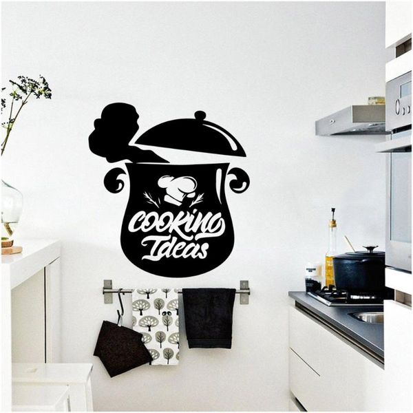 Наклейки на стенах Fun Kitchen Home Decor для детских номеров Съемные наклейки