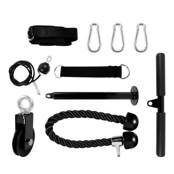 

yoga outfit 1 set fitness pulley heavy duty system sturdy