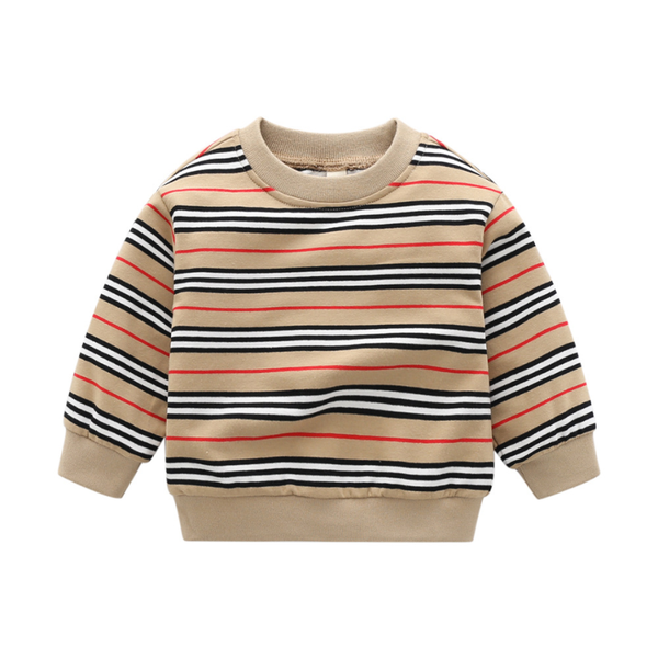 

new winter autumn kids clothes cotton wool knitted striped sweater long-sleeved baby boy girl jacket t-shirt 1-6 years, Blue