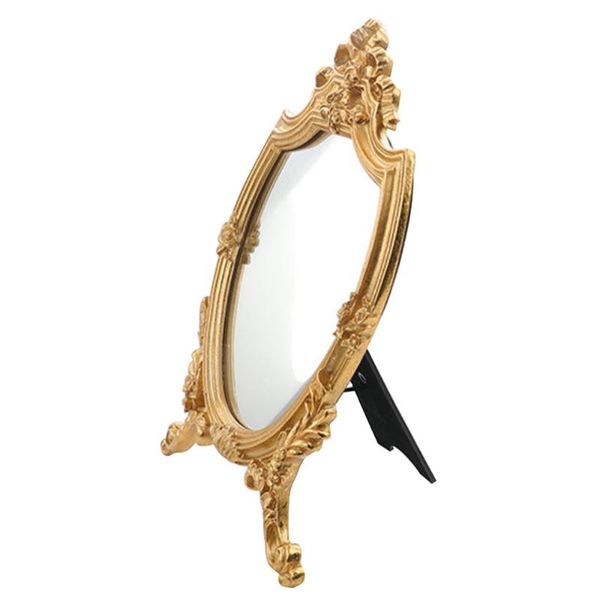 

mirrors 1pc retro clear deskmirror cosmetic home makeup tool golden