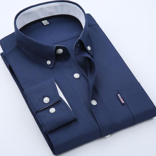 

men's casual shirts mens oxford long sleeve solid color regular fit asian size button men clothing japanese fashion korean for, White;black