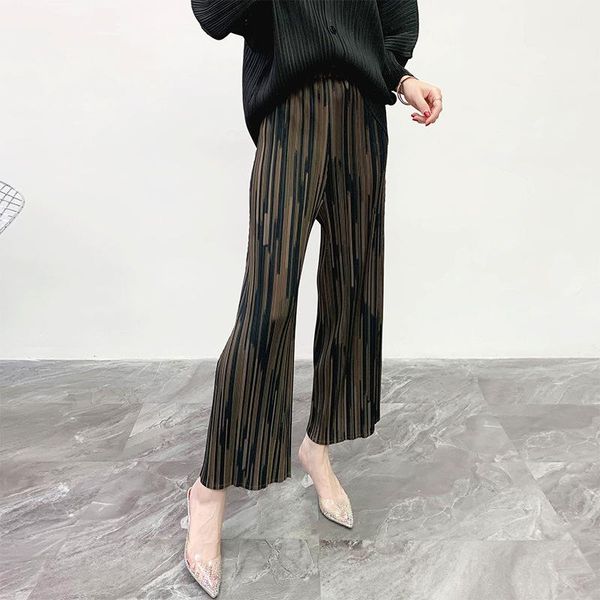 

women's pants & capris pleated casual spring and summer loose wide leg, Black;white