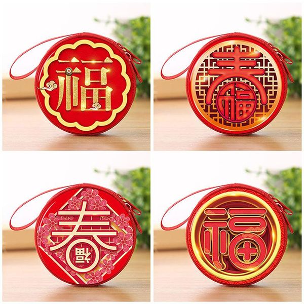 

storage bags 1pc ox year gift earphone organizer box small coin pocket purse