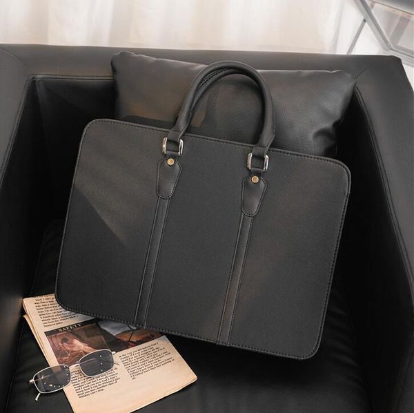 

factory wholesale men handbag england style printeds shoulder bag classic printed business briefcase waterproof wear-resistant leather messe
