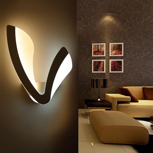 

wall lamp led for bathroom bedroom sconce white indoor lighting ac100-265v light