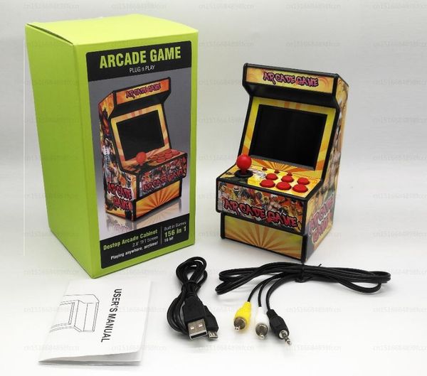 

16-bit portable retro handheld game console machine mini arcade games av output 156 classic with 2.8" screen players