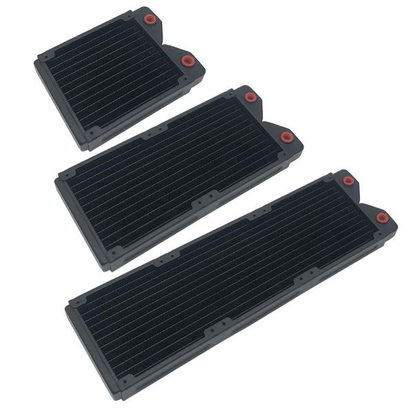 

fans & coolings g1/4 thread 120mm/240mm/360mm pc water heat exchanger computer copper radiator sink for cooling