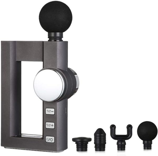 

massage gun deep muscle relaxation massager for pain relief with 4 head 32 speeds usb charging