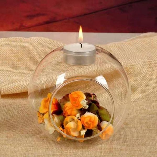 

candle holders classic crystal transparent glass hanging holder candlestick bar party home decor romantic wedding dinner