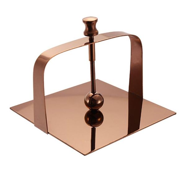 

tissue boxes & napkins 1pc household napkin rack deskstand table paper holder (rose gold)