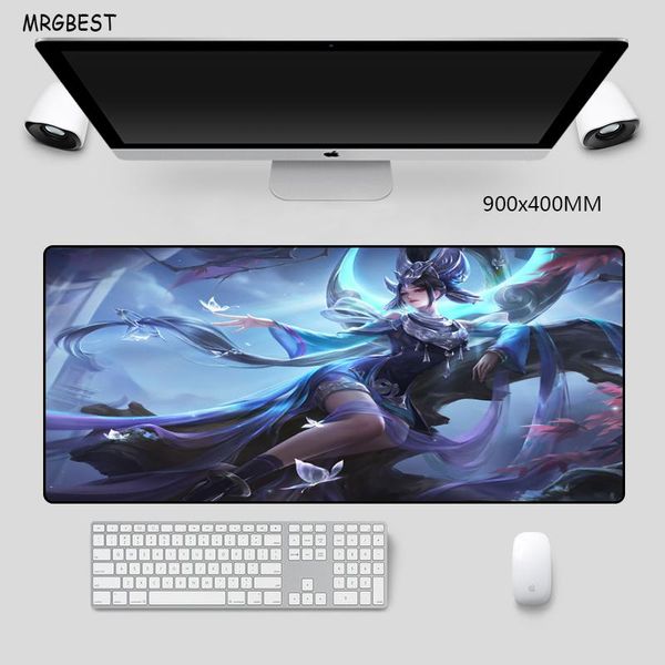 

mouse pads & wrist rests mrgbes anime cartoon girl large pad nature rubber with precision hemming gaming mats for lapcomputer desk games