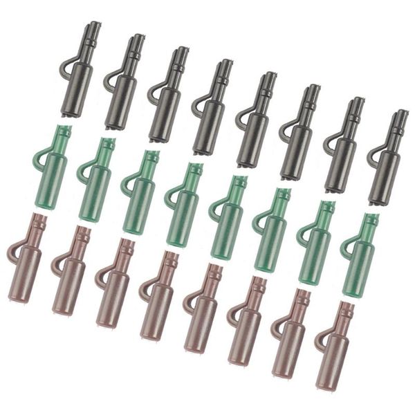 

fishing set squid fixed line accessories lead clips(green+brown+black)