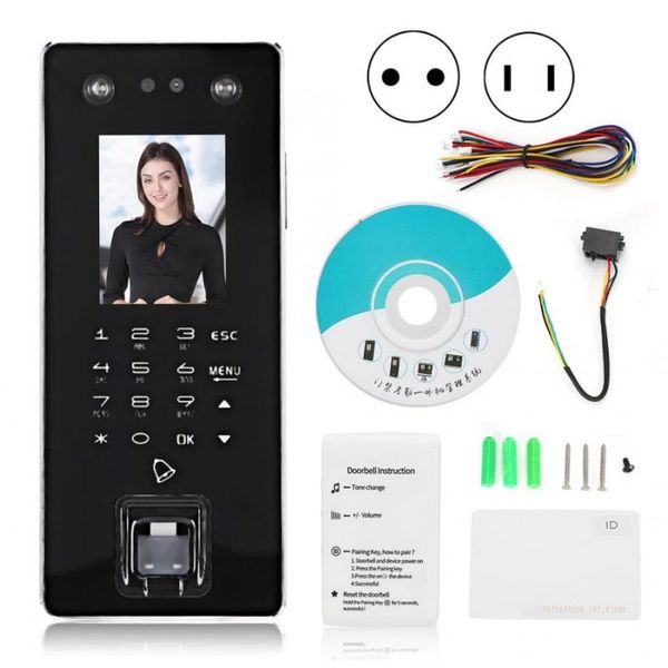 

tcp/ip face fingerprint password access controller system door id card reader wiegand 26/34 100-240v employee attendance control