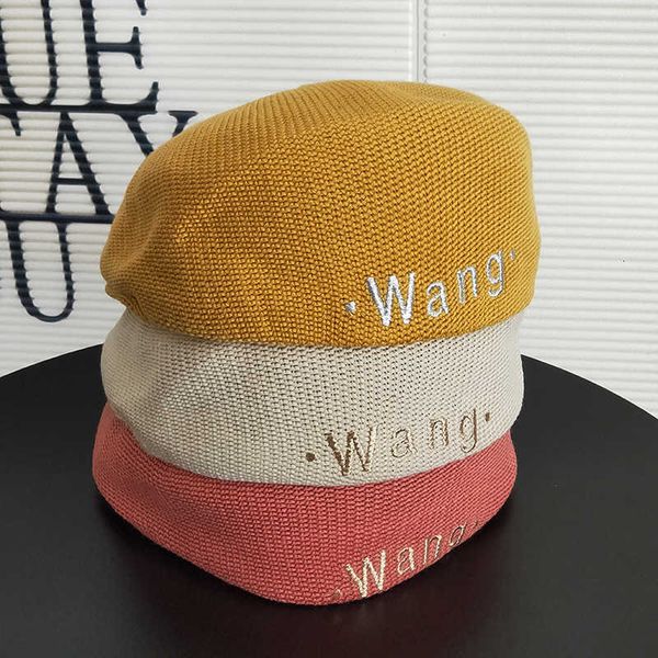 

wang forward versatile spring and autumn day sun protection designer octagonal painter's hat newspaper children's, Yellow