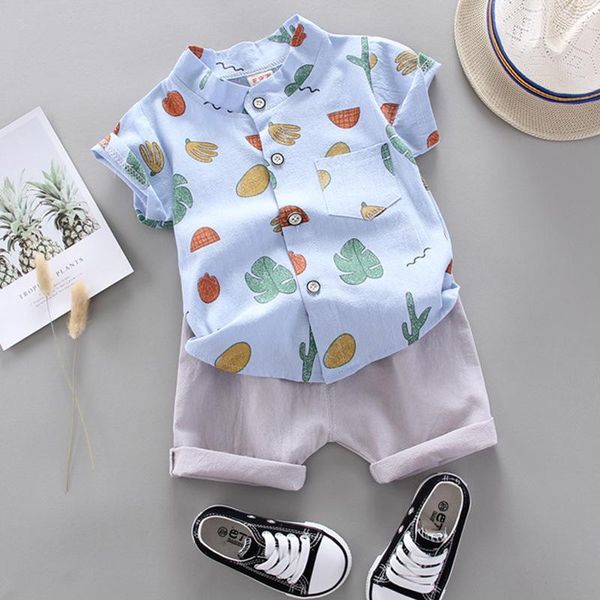 

clothing sets baby kids clothes 2021 1-4years infant boys set cartoon shirt +shorts summer outfits fashion children's suits, White
